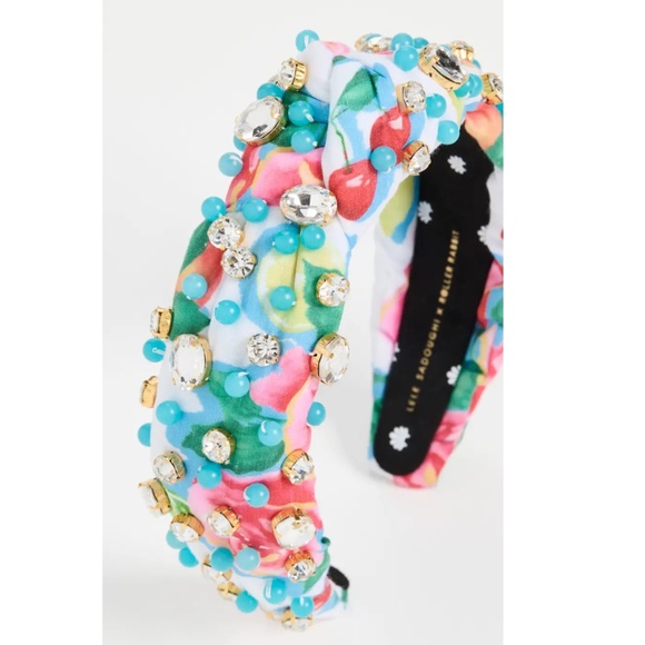 Roller Rabbit x Lele Sadoughi Ponderosa Bead and Crystal Knot Headband main image 6